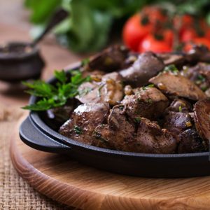 Ficăței de pui la cuptor, cu usturoi, la oală - 1,5 kg